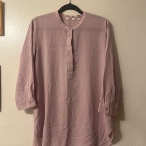 Uniqlo Lilac Button-Up Shirt